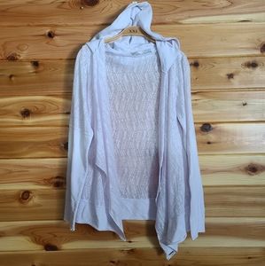 PRANA white wrap cardigan